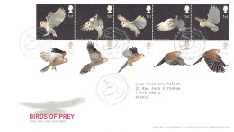 FDC Royal Mail - Faune. Les Rapaces - Série 2393 à 2402 - 2001-2010 Decimal Issues