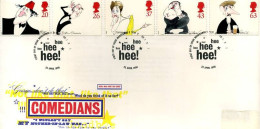 Groot-Brittannië - FDC - Comedians - 1991-2000 Decimal Issues