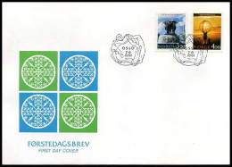 Noorwegen - FDC -  Vigelandsparken - Nordkapplataet - FDC