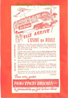 BUVARD  :Pain D'Epices BROCHET L 'usine Qui Roule Autobus  & Cote 40 GRP - Gingerbread