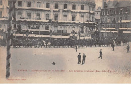 Evenement.n°59774.grèves.nantes.manifestations Du 14 Juin 1903.les Dragons évoluent Place Saint Pierre - Streiks
