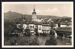 AK Olten, Ortspartie Mit Kirchturm - Olten