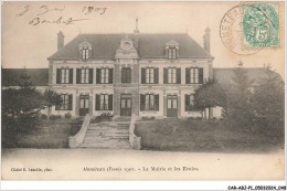 CAR-ABJP1-0025-89 - MONETEAU - Le Mairie Et Les Ecoles - Moneteau