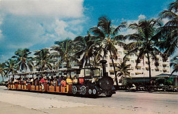KEY WEST, FL - CONCH TOUR TRAIN ON SCENIC SO. ROOSEVELT BLVD - DUKANE SCENICS - - Key West & The Keys