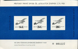 Pretisky Prvni Emise Cs. Leteckych Snamek Z.R. 1920 - Faksimile - Briefe U. Dokumente
