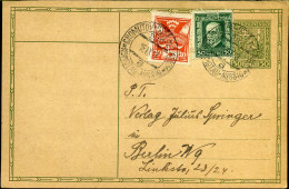 Postcard From Chomutov To Berlin, Germany - 1928 - Ansichtskarten