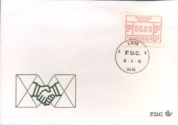 België - FDC - Frankeervignet ATM - ATM1 6F - Autres & Non Classés