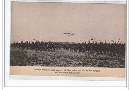 Aubrun Survolant Avec Passager MOURMELON, Les 16è Et 22è Dragons Sur Monoplan Deperdussin - Très Bon état - Camp De Châlons - Mourmelon