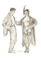 Art & Antiquités > Tableaux > Belle Repro D'un Dessin De Van Hamme Rehaussé Crayon - Autres & Non Classés