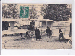 CAMP DE CHALONS: Aéroplane "farmann", Rentré Du Hangar, Aviation - Très Bon état - Camp De Châlons - Mourmelon