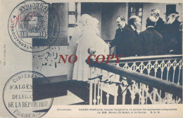 Delcampe - CARTE POSTALE VENANT D'ALGESIRAS ET PORTANT LES SIGNATURES AUTOGRAPHE DE MM. REVOIL EL MOKRI ET DE TORRES  MAROC - Sonstige & Ohne Zuordnung