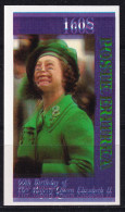 ERITREA 1986, 60th Birthday Of Queen Elizabeth II Superb U/M MS 1.60 S., MAJOR ERROR AND VARIETY: IMPERFORATED DOUBLE PR - Erythrée