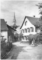 ZOLLIKON ► Alte Fotokarte Mit Dorfstrasse Bei Der Kirche Anno 1954 - Zollikon