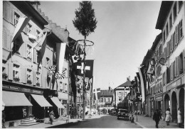 LIESTAL ► Mit Freiheitsbaum Und Fahnenschmuck Anlässlich Der Jahthundertfeier Anno 1932  ►mit Oldtimer◄ - Liestal