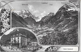 LINTHAL ► Mehrbildkarte Mit Hotel Bahnhof Und Linthal Ca.1920 - Linthal