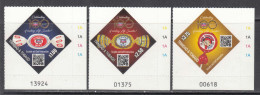 2022 Trinidad & Tobago KC Candy Sweets Scratch & Sniff GOLD Complete Set Of 3 MNH - Trinité & Tobago (1962-...)