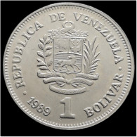 Monnaie Venezuela - 1989 - 1 Bolivar "Petites Lettres" - Venezuela