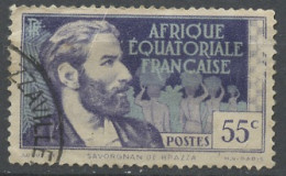 Afrique Equatoriale Française 1937-42 Y&T N°55 - Michel N°49 (o) - 1f Savorgnan De Brazza - Gebruikt