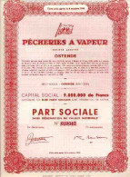 PÊCHERIES à VAPEUR (Ostende) - Scheepsverkeer