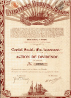 ENTREPRISES MARITIMES BELGES; Action De Dividende - Scheepsverkeer