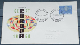 DANIA 1960 FDC EUROPA CEPT - FDC