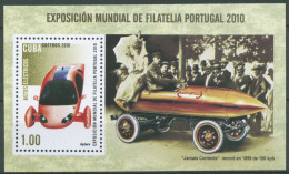 Kuba 2010 PORTUGAL Automobil Aptera 2e Block 280 Postfrisch (C63674) - Ungebraucht