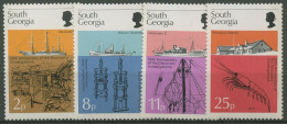 Südgeorgien 1976 "Discovery-Forschungen" Forschungsschiffe 52/55 Postfrisch - Géorgie Du Sud