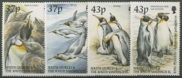 Südgeorgien 2000 Vögel Königspinguin 319/22 Postfrisch - Géorgie Du Sud