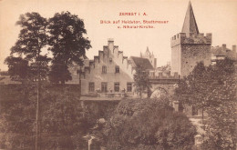 A119 Germany Zerbst I A View Heidetor Stadtmauer Nikolai Kirche Church Postcard - Zerbst