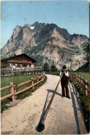 Grindelwald Mit Alphornbläser - Grindelwald