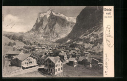 AK Grindelwald, Dorf Gegen Bergpanorama - Grindelwald