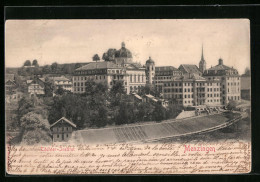 AK Menzingen, Ortspartie Mit Töchter-Institut - Menzingen