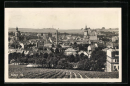 AK Döbeln, Ortspartie Mit Kirche - Doebeln