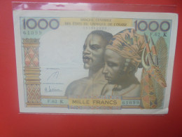 AFRIQUE De L'OUEST (SENEGAL) 1000 FRANCS 1965 "K" Signature N°5 Circuler (B.18) - West African States
