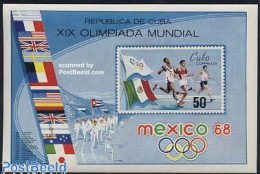Cuba 1968 Olympic Games S/s, Mint NH, Sport - Olympic Games - Unused Stamps