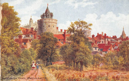 England The Curfew Tower Windsor Castle Art Vintage Postcard - Windsor