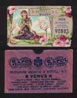 CALENDARIETTO A. BERTELLI & C. Del 1908 In Ottime Condizioni - Formato Piccolo : 1901-20