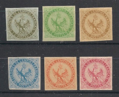 COLONIES GENERALES - 1859-65 - N°YT. 1 à 6 - Aigle Impérial - Série Complète - Neuf Luxe** / MNH - Aigle Impérial