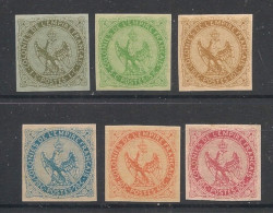 COLONIES GENERALES - 1859-65 - N°YT. 1 à 6 - Aigle Impérial - Série Complète - Neuf Luxe** / MNH - Aigle Impérial