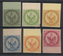 COLONIES GENERALES - 1859-65 - N°YT. 1d à 6d - Aigle Impérial - Série Complète - Réimpressions Granet - Neuf (*) / MNG - Aigle Impérial