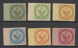 COLONIES GENERALES - 1859-65 - N°YT. 1d à 6d - Aigle Impérial - Série Complète - Réimpressions Granet - Neuf (*) / MNG - Aigle Impérial
