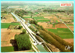 82 - M59345CPM - MONTECH - Vue Générale Pente D'eau - Très Bon état - TARN-ET-GARONNE - Montech
