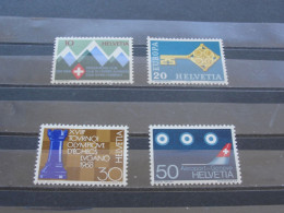 ZWITSERLAND   NUMMER  870-873  POSTFRIS   (MNH) - Ungebraucht