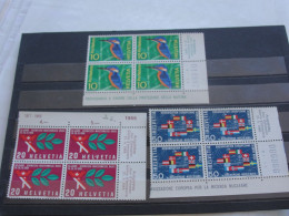 ZWITSERLAND   NUMMER  833-835  POSTFRIS   (MNH) BLOK VAN 4 - Ungebraucht