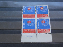 ZWITSERLAND   NUMMER  841  POSTFRIS   (MNH) BLOK VAN 4 - Ungebraucht