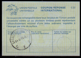 BELGIQUE BELGIE BELGIEN  La25 ( 45 FB )  International Reply Coupon Reponse Antwortschein IRC IAS O BRUXELLES 04.06.91 - Buoni Risposta Internazionali (Coupon)