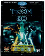 BLU RAY 3D + BLU RAY + DIGITAL COPY  TRON L'héritage  3 Disques  ( Neuf Sous Blister)   C60 - Action, Adventure