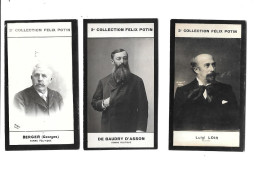 CN38 - CHROMOS FELIX POTIN 2ème COLLECTION - LUIGI LOIR - GEORGES BERGER - LEON ARMAND DE BAUDRY D'ASSON - Félix Potin