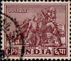 Inde Poste Obl Yv:   8 Mi:192 Konarak Horse (TB Cachet Rond) - Gebraucht