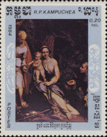 Cambodge Poste N** Yv: 512/518 Tableaux Le Corrège (514 Dents Courtes) - Kampuchea